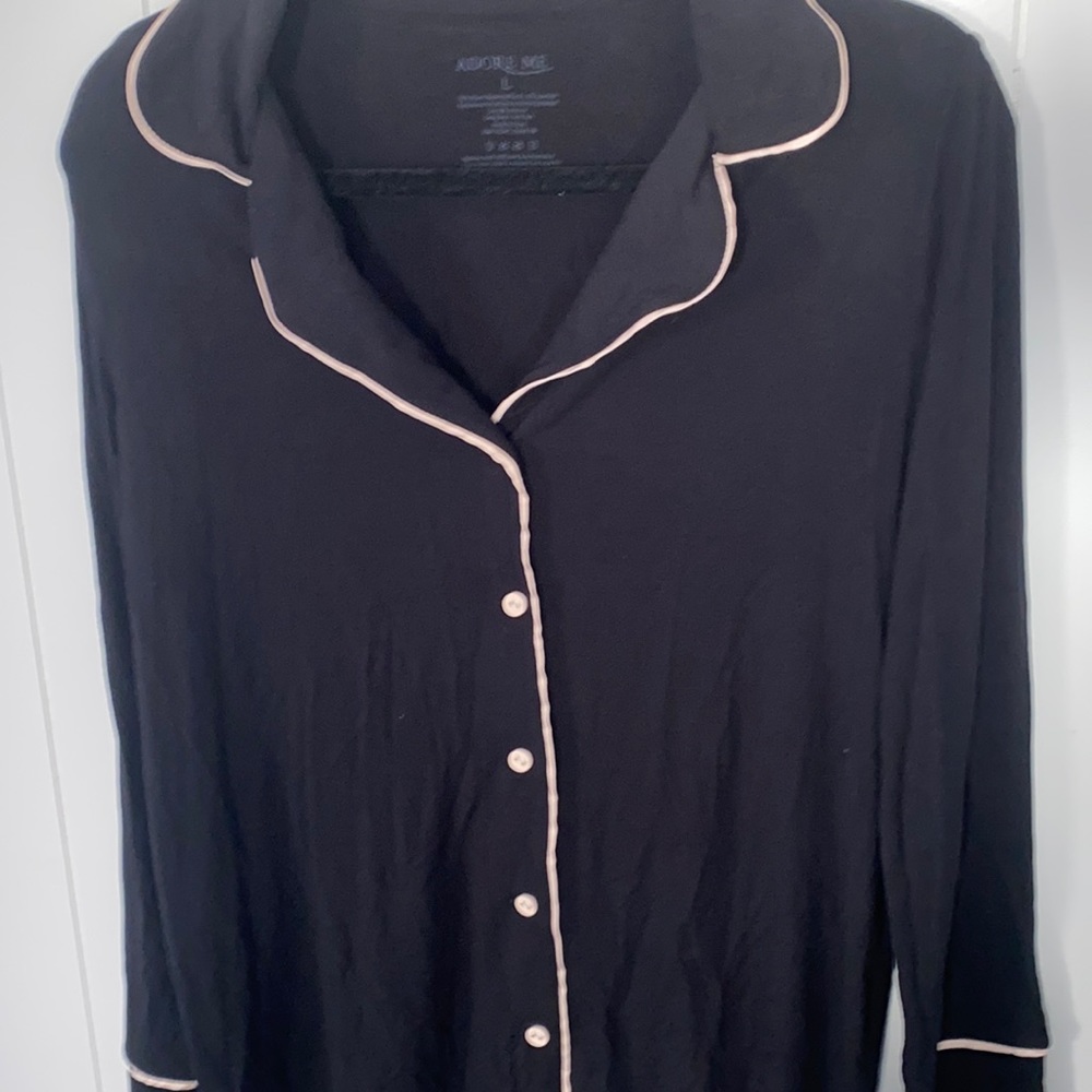 Adore Me pajamas top button down